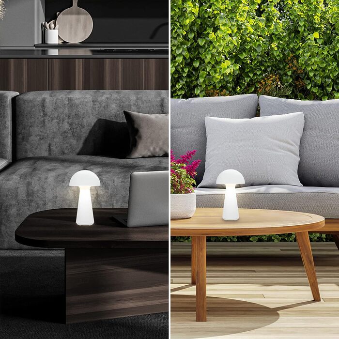 LED настільна лампа BRILONER бездротова з сенсорним керуванням, диммуванням, теплим світлом, 28x16 см