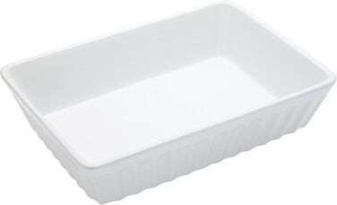 Форма для лазаньї KitchenCraft World of Flavours, кераміка, 33 x 23 см, біла, 3 л