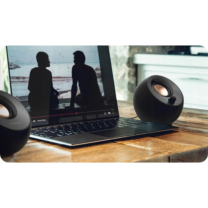 Комп'ютерні колонки Creative Pebble 2.0 V3 Bluetooth 5.0 USB-C, чорні