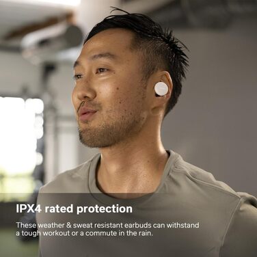 Навушники бездротові Denon PerL White з шумозаглушенням та персоналізованим звуком Masimo