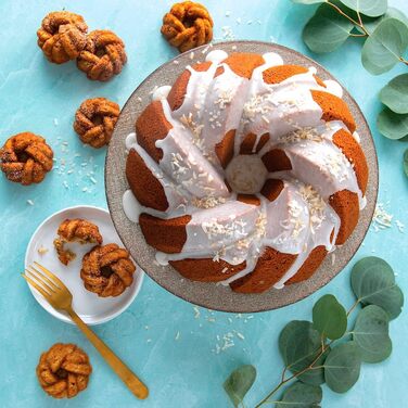 Форма для випічки Nordic Ware 95577, річкова плетіння, золота, на 12 порцій