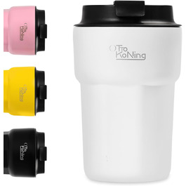 Термокружка 350 мл з кришкою, що не протікає, з нержавіючої сталі для кави, чаю та напоїв на винос