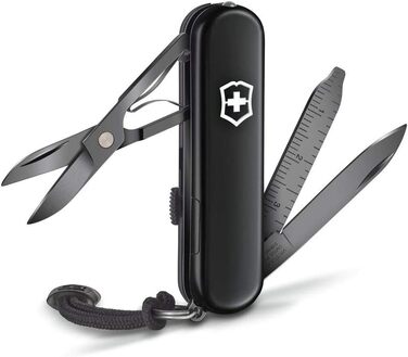 Швейцарський мультитул Victorinox Signature Lite Onyx Black – Швейцарський ніж з 9 функцій, з клинком та вимірювальною лінійкою