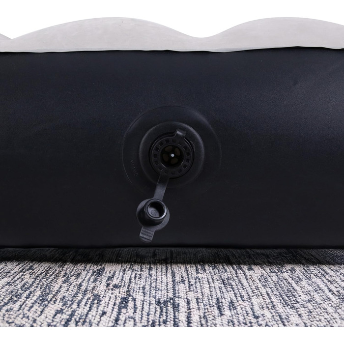 Надувний матрац Avenli для кемпінгу на 2 особи (191x137x25 см) - гостьовий матрац з флокованою поверхнею для дому та подорожей