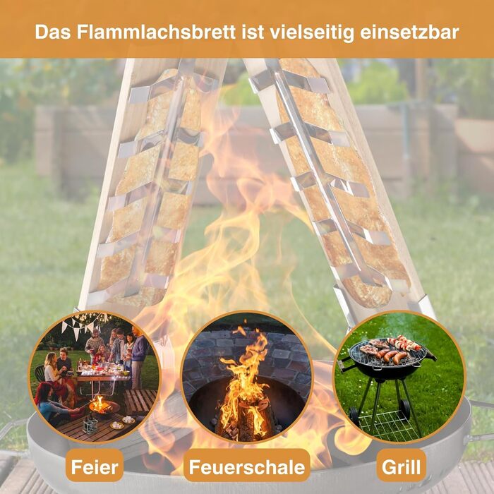 Набір дощок для копчення лосося на відкритому вогні (2 шт.) із кедра з кріпленнями з нержавіючої сталі для вогнищ та грилів