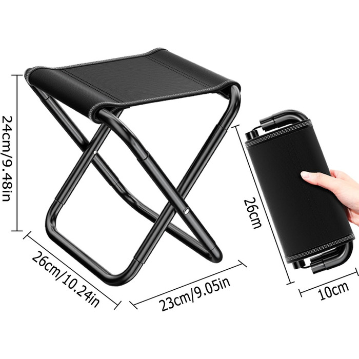 Розкладний садовий пуф для кемпінгу та відпочинку на природі (середній)