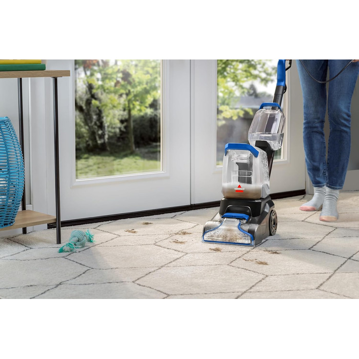 BISSELL PowerWash Compact Pet: компактний вертикальний мийник для килимів та м'яких меблів для видалення плям від тварин, 600W, з кабелем, 4058N