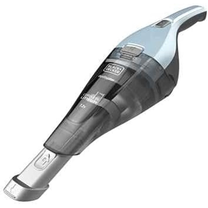 Акумуляторний пилосос ручний BLACK+DECKER Dustbuster 7.2V NVC215W блакитний: безмішковий, бездротовий, з насадкою та зарядним пристроєм