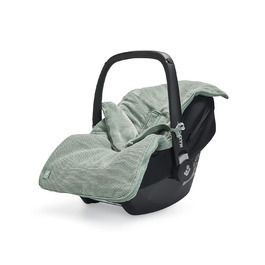 Дитячий конверт Jollein Basic Knit Forest Green для автокрісла та коляски, трикотажний, флісовий, універсальний, зелений