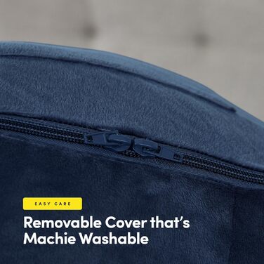 Велике крісло-мішок для читання з підсвічуванням, комфортне та зручне, з підстаканниками, кишенями для зберігання, знімною подушкою для шиї та знімним чохлом, ідеальне для відпочинку, роботи, велике, темно-синій