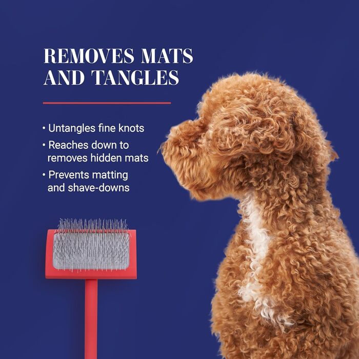 Щітка Chris Christensen Big G Coral Slicker для догляду за шерстю собак та котів середнього розміру, Medium