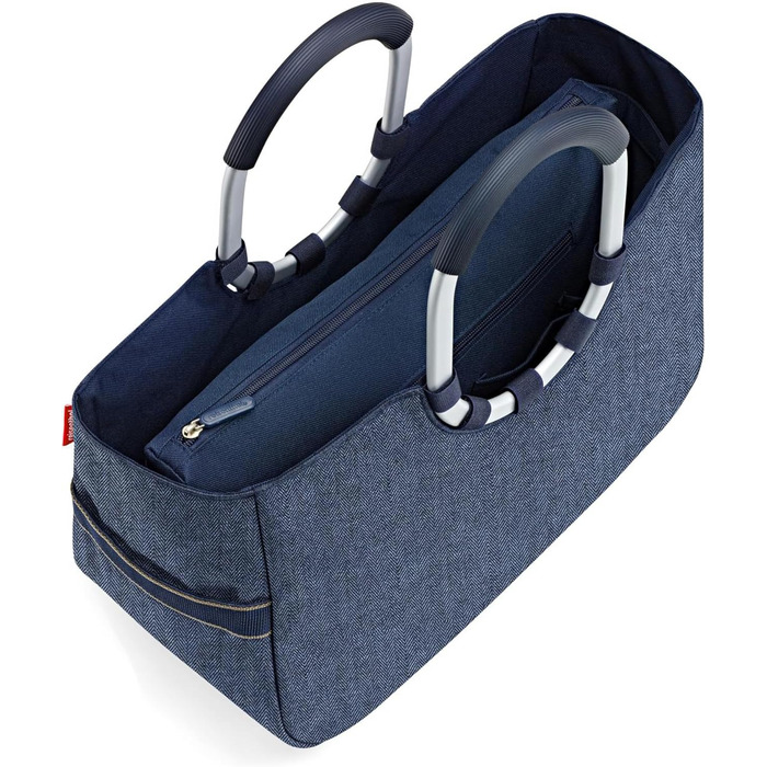 Reisenthel Loopshopper-OS4113 Bag Herringbone dark blue M