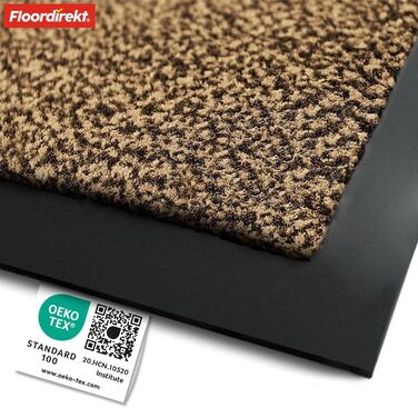 Килимок для порогу etm® Schmutzfangmatte: переможець у співвідношенні ціни та якості, різні розміри, для дому та вулиці (90x150 см, 120x600 см, Охро-чорний)