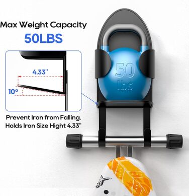 Кріплення для прасувальної дошки на стіну TJ.MOREE, чорний колір
