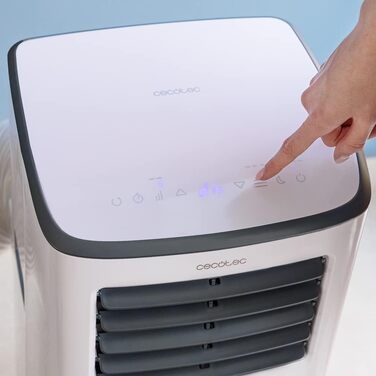 Портативна система кондиціонування Cecotec Forceclima 7400 Touch з пультом та сенсорним керуванням. 7000 BTU, LED-дисплей, 4 режими, 2 швидкості, площа охоплення до 15 м2 (пульт + сенсорне керування + APP)