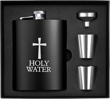 Набір фляг з нержавіючої сталі Wieat 8oz, гравіювання, подарункова коробка, для наречених/почетних гостей, фляга для чоловіків та жінок (з 1x воронкою, 2x стаканами)