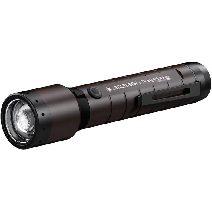 Ліхтарик Ledlenser P7R Signature LED з червоним світлом, акумуляторний, водонепроникний IP68, 2000 люмен, фокусування, дальність 330 м, з чохлом та зарядною станцією