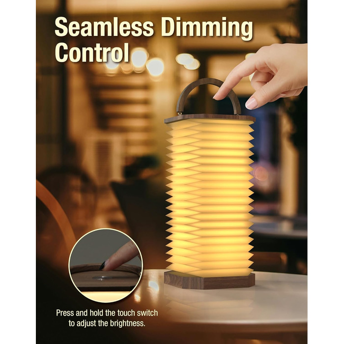 Настільна лампа для спальні з регулюванням висоти та яскравістю, тепле світло, для читання, офісу, дому, студентського гуртожитку