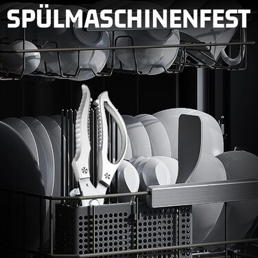 Ніж для курки з нержавіючої сталі Plys: професійний кухонний ніж для птиці, ріже кістки, сріблястий