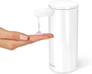Simplehuman Rechargeable Automatic Soap Dispenser - Stainless Steel, Variable Dosage, Drip-Free, IP67 Waterproof, ST1082