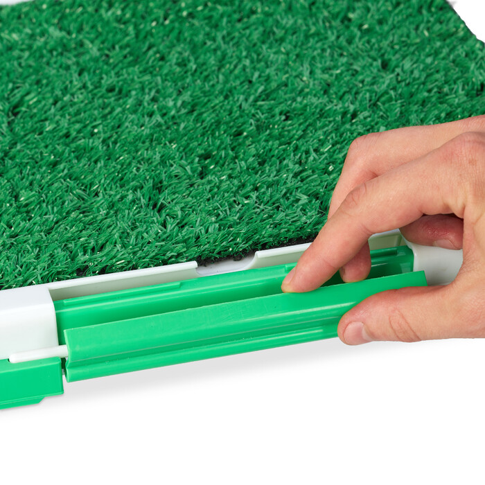 Relaxdays dog toilet with grass