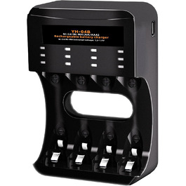 Зарядний пристрій для акумуляторів AA/AAA 8 слотів - універсальний, інтелектуальний зарядний пристрій для NI-MH/NI-CD акумуляторів