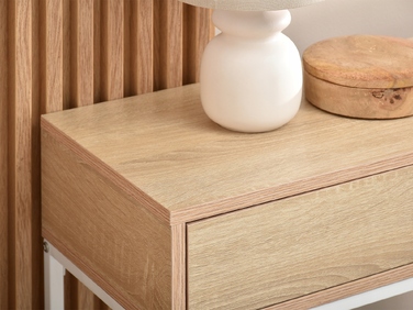 Консольний столик Mebel-Partner, білий матовий, 80 x 76,5 x 28 см