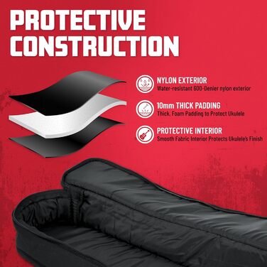 Чохол для укулеле Tenor Gator Cases GBE-Elect - міцний, з відділенням для аксесуарів, чорний