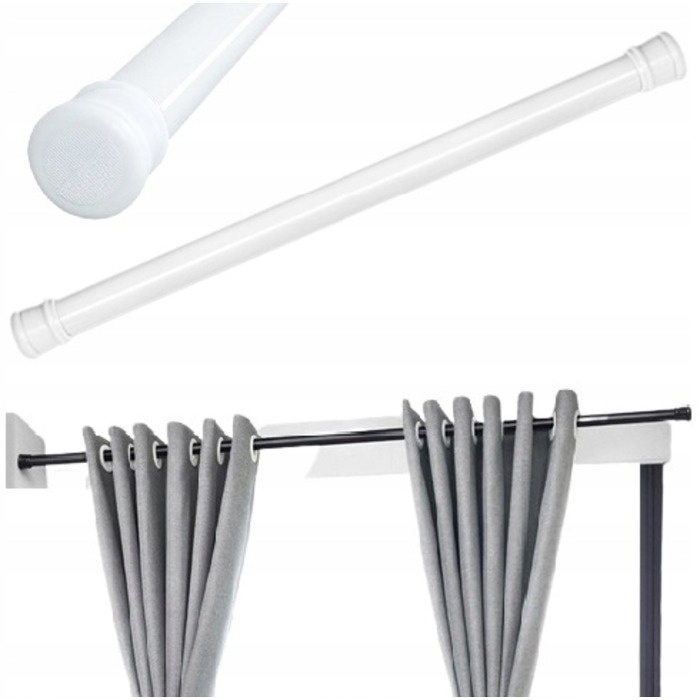 Розсувна штора для ванної Gold start 160-300 x 25 мм, чорна