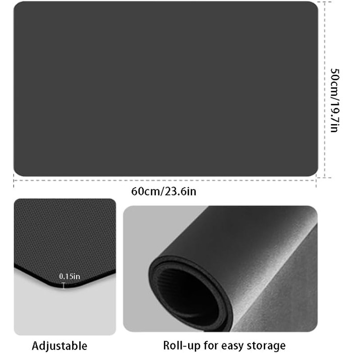 Килимок для сушіння посуду Abtropfmatte 60x50 см сірий швидковисихаючий для кухні та кавомашини
