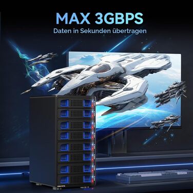 Зовнішній RAID корпус для 2 HDD/SSD 2.5