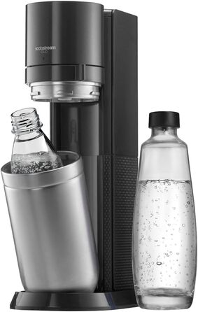 SodaStream DUO: Газова вода вдома | В комплекті: скляна та пластикова пляшка | Колір: Титан