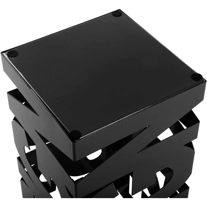 Modern Umbrella Stand for Entryway, Room, or Hallway - Metal, White & Black