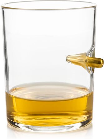 Набір склянок для віскі Whisiskey Whisky - 4 склянки, 310 мл, класичний дизайн, подарунковий набір для чоловіків
