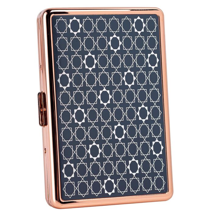 Металеве цигаретне пенал у формі серця Rosegold для 20 цигарок, відкритий двосторонній, для жінок, подарунок на день народження/Новий рік