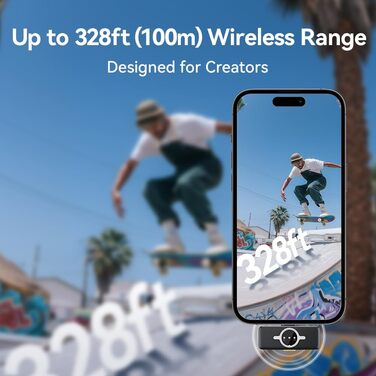 Мікрофон-лапка 1MORE бездротовий (2TX + 2 RX + кейс) для iPhone/Android/PC, шумозаглушення, 48kHz/24-Bit, 100м, 18год, відеозйомка, Vlog