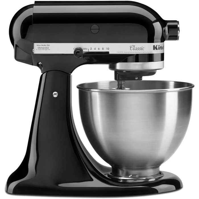 Кухонний комбайн KitchenAid 5K45SSEWH Classic (4,3 л, чорний)