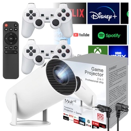 Портативний LED-проектор з Android, 1280x720, білий