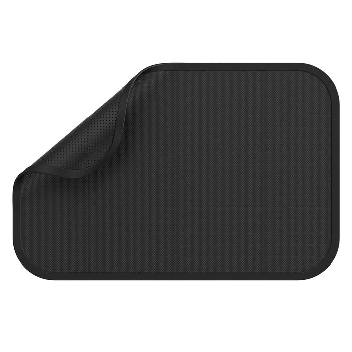 Термостійкий килимок під кавоварку Ankway 40x60 см, чорний. Захист від нагріву, антиковзаюча, водонепроникна підставка для кухонної стільниці. Силікон, 30x45x0.2 см