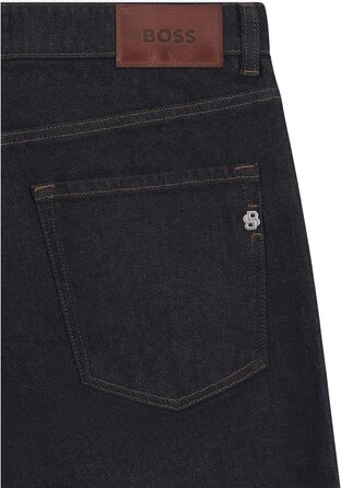 Чоловічі джинси BOSS Maine Regular-Fit сині з еластичного деніму (46W/34L)