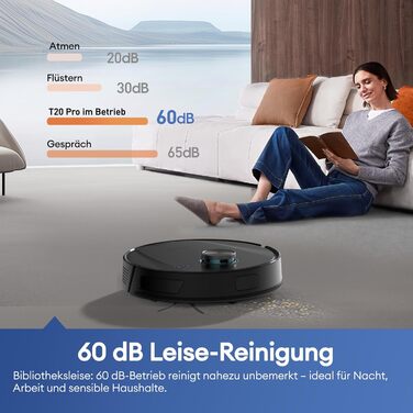 Робот-пилосос Ultenic T20 Pro з функцією миття підлоги, 8000 Па, станція самостійного очищення 3,5 л, для видалення шерсті тварин та килимів, AI-лазерне уникнення перешкод, керування через додаток