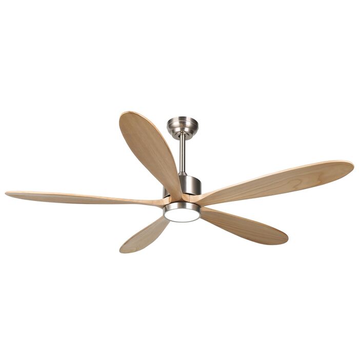 Стеляний вентилятор Reiga з імітацією дерева, 165 см, DC-двигун, керування пультом та Smart Home, 6 швидкостей, колір дерево, для внутрішнього/зовнішнього використання, з підсвічуванням