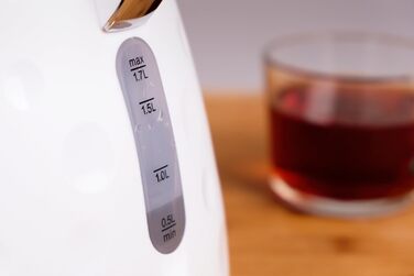 Електричний чайник Eldom C245SB, 1.7 л, 2000W, білий, з поворотним підставою