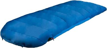 Спальний мішок Alexika Tundra Plus - теплий, прямокутний, для дорослих та сімей, 3 сезони, комфортний, до -2°C, з компресійним мішком (правий)