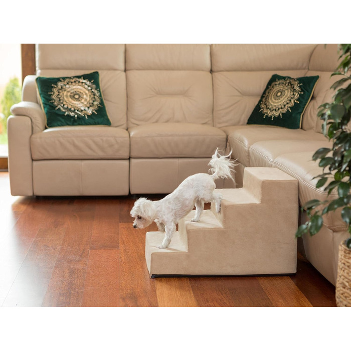 Сходинка для собак та котів Tiertreppen - 4 сходинки, 40 см, бежевий колір