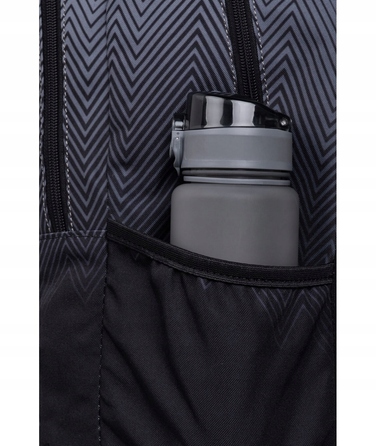 Шкільний рюкзак CoolPack багатокомパートментний, чорний, 27 л, з відділенням для ноутбука