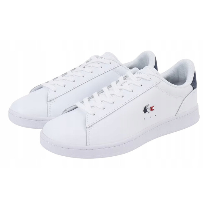 Кросівки Lacoste Carnaby Set 748SMA0111407 білі шкіряні класичні, розмір 43