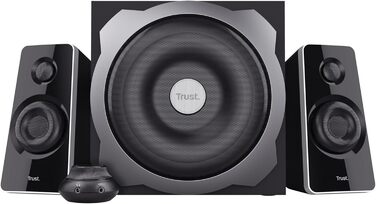 Акустична система Trust Tytan 2.1 - 120 Вт, чорний колір, з сабвуфером, для ПК