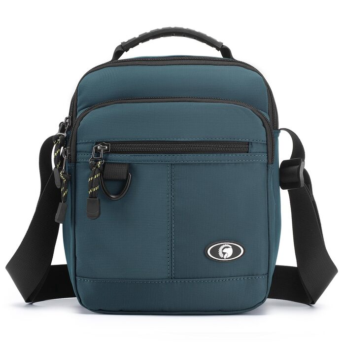 Чоловіча сумка на плечі BAGZY: велика нагрудна сумка-рюкзак для роботи, навчання та подорожей (579grün)