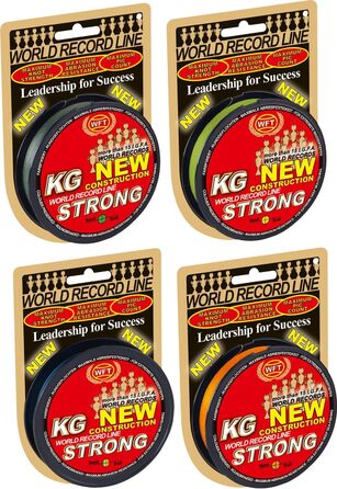 Плетена рибальська волосінь WFT KG Strong 300м 0,22мм 32кг для моря